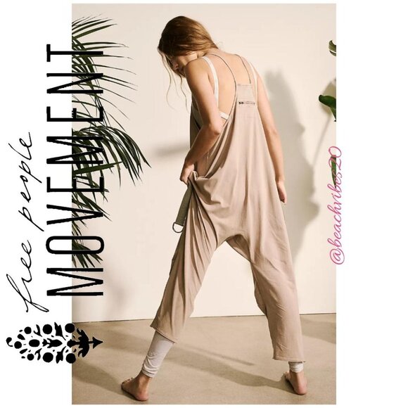 FP MOVEMENT BY FREE PEOPLE Hot Shot Onesie Mocha Latte NWOT - Picture 2 of 4